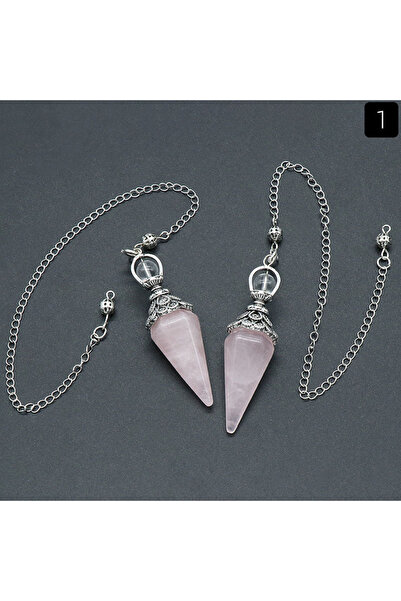 Choice حجر الكوارتز الوردي الطبيعي كريستال ريكي بندول الكوارتز الوردي الجمشت ...