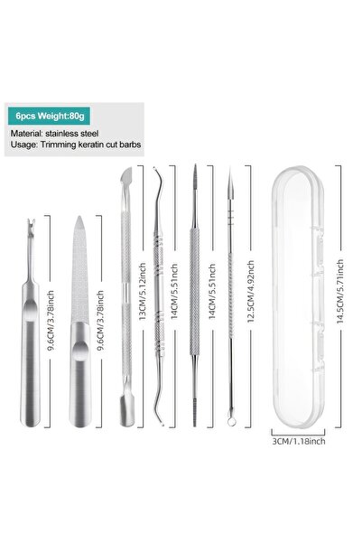 Choice مجموعة العناية بالأظافر الاحترافية متعددة الوظائف من الفولاذ المقاوم ل...