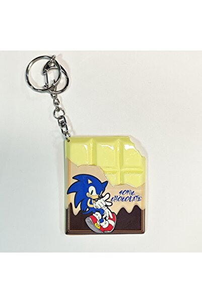 Choice سلاسل مفاتيح سونيك القنفذ الصفراء، مصنوعة من الشوكولاتة، على شكل سونيك...