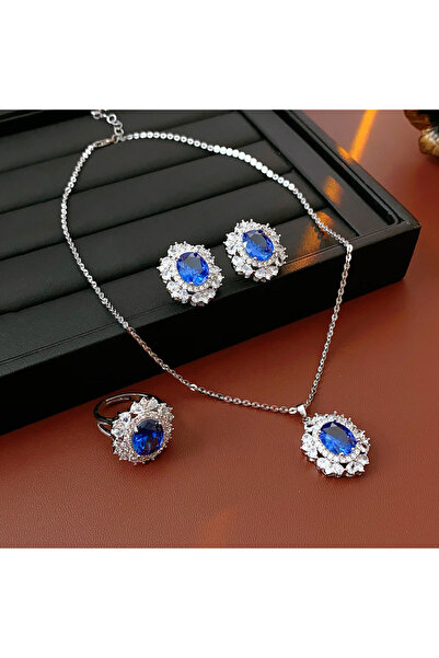 Choice مجموعة مجوهرات HN8254-3 متوسطة الحجم مرصعة بأحجار الراين العتيقة مكونة...