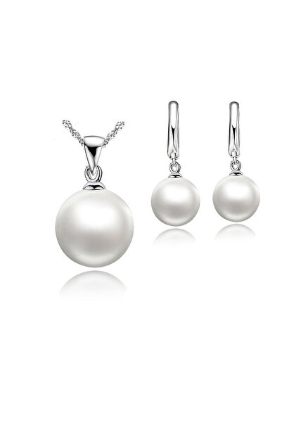 Choice طقم مجوهرات زفاف من الفضة الإسترليني عيار 925 باللون الأبيض الأصلي، مص...