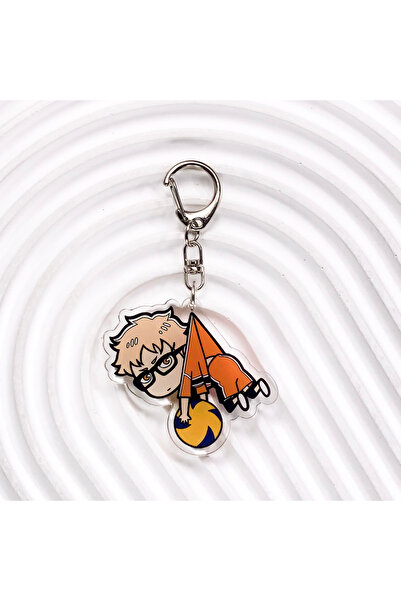 bilibili سلسلة مفاتيح سيارة أكريليكية من 5 شخصيات أنمي هايكيو مقاس 5 سم، إكسسوارات حقيبة عصرية، حقيبة ظهر إبداعية