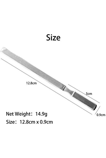 Choice قطعة واحدة من مبرد الأظافر الاحترافي المصنوع من الفولاذ المقاوم للصدأ،...