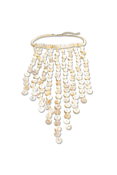 Choice Necklace ZAA Trendy Shell Tassel Necklace Earrings Set For Women Bohem...