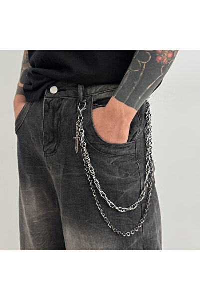 Choice D00K1QH01913 Salircon HipHop Goth Creative Pendant Keychain Waist Belt...