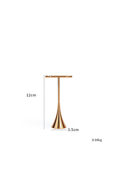 Choice حامل عرض أقراط معدني على شكل حرف T XS-12CM للمتاجر التي تبيع أقراطًا م...