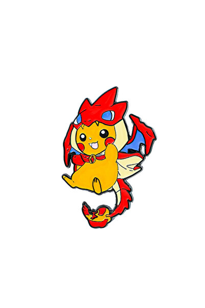 Miniso دبوس بيكاتشو من أنمي بيكاتشو، دبوس مطلي بالمينا - إكسسوار مجوهرات بوكي...