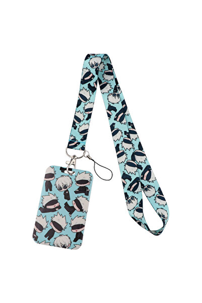 Choice 1 حزام رقبة من Satoru Gojo Lanyard من المانجا اليابانية لبطاقة الهوية ...