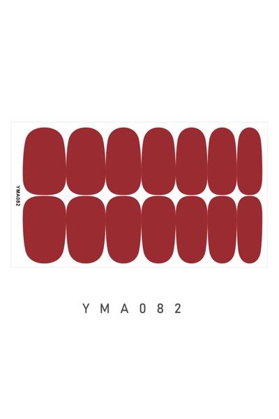 Choice YMA082 14 أظافر بلون واحد ملصقات أظافر بسيطة مقاومة للماء ثابتة وليس م...