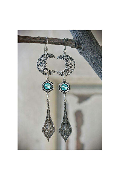 Choice أقراط E1065-GUYIN بوهيمية عرقية طويلة من الأكريليك الأزرق على شكل قطرة...