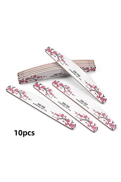 Choice 10 قطع Girt240 10 قطع مبرد أظافر ثنائي الجانب، تصميم فني عصري جديد بحب...