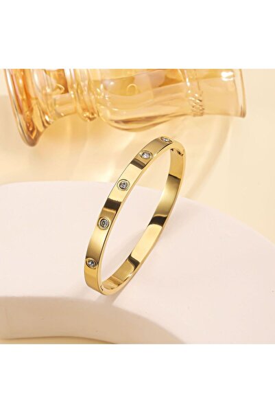 Choice أساور من الفولاذ المقاوم للصدأ متعددة الأنماط باللون الذهبي C، مكدسة و...