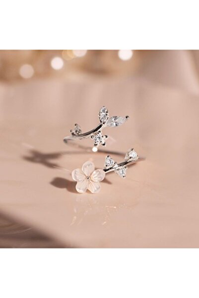 Choice ZF8042-2 خاتم مفتوح من الزركونيا المتلألئة الرائعة قابل للتغيير في الحجم، مناسب لملابس النساء