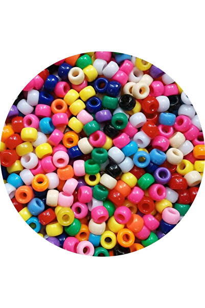 Choice13 9mm DZZ-SSZ-ZZ-19 Multicolor Pony Beads Set 1000pcs Plastic Pony Bea...