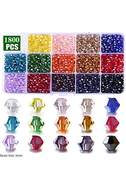 choice2 3mm 3 4 6mm Bicone Crystal Beads Box Multi-faceted Irregular Glass Be...