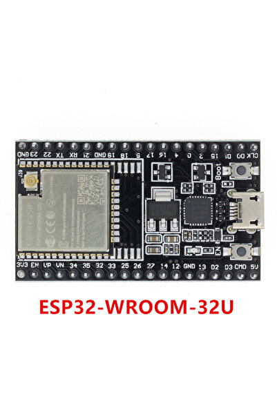 Choice18 لوحة تطوير ESP32-WROOM-32U (قطعة واحدة) مزودة بتقنية واي فاي وبلوتوث، واستهلاك منخفض للغاية للطاقة، ومعالج ثنائي النواة ES