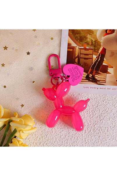 Choice 08 Cute Jelly Colored Balloon Dog Keychains For Women Y2k Bag Pendant ...