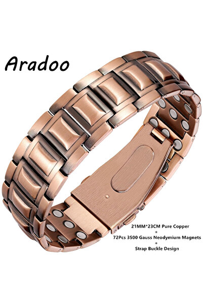 Choice سوار رجالي مغناطيسي من النيوديميوم بقوة 3500 غاوس، موديل B-C041 ARADOO...