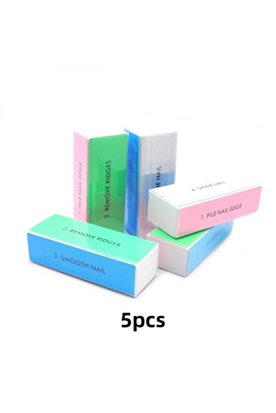 Choice ٥ قطع من مبارد الأظافر السوداء رباعية الاتجاهات (٥/١٠ قطع) - أدوات صنف...