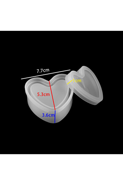 Choice1 قالب صندوق تخزين مخطط دائري على شكل قلب 03 قطعة واحدة من قوالب راتنج ...
