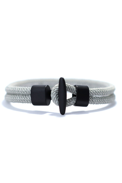 Choice 17.5cm Black Grey 51Luckind Simple Design Milan Rope Bracelet Handmade...