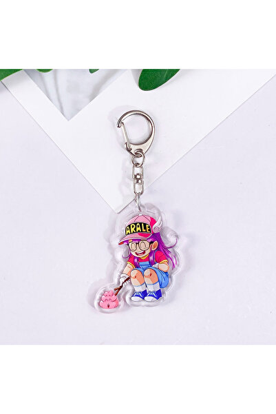 Miniso 5 cm 4 Anime Characters Arale Cute Acrylic Car Keychain Accessories Ca...