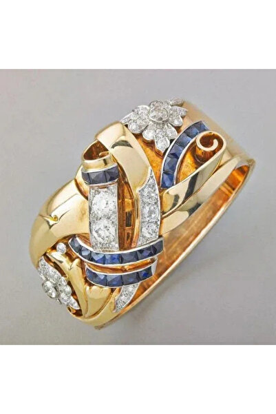 Choice خاتم ZF8073-1 عصري جديد بتصميم هندسي غير منتظم، مرصع بالزركونيا المكعب...