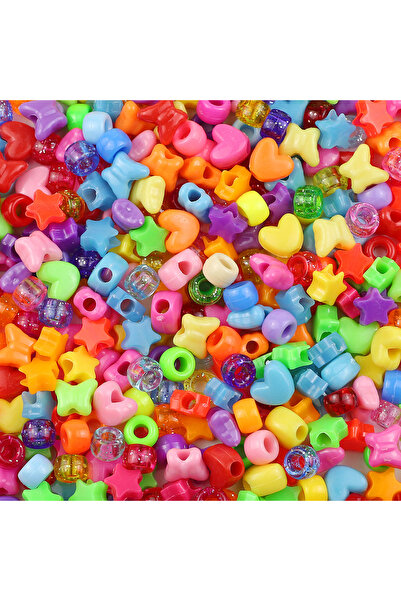 Choice1 1000pcs MULTI 200-1000pcs Acrylic Multicolor Large Hole Pony Beads Fo...