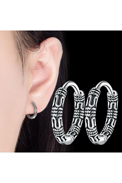 Choice AL5917- أقراط وأساور أذن شخصية من الفضة الإسترليني بتصميم سلسلة دائرية...