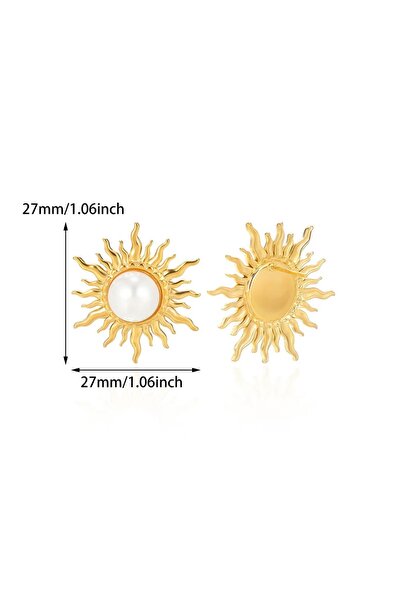 Choice 1 Vintage Stainless Steel Sun Earrings For Women Bohemian Sun Shine Ea...