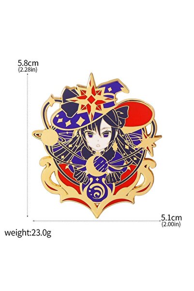 Choice X00216-09 Game Genshin Impact Pins Anime Wendi Zhongli Keqing Tartagli...
