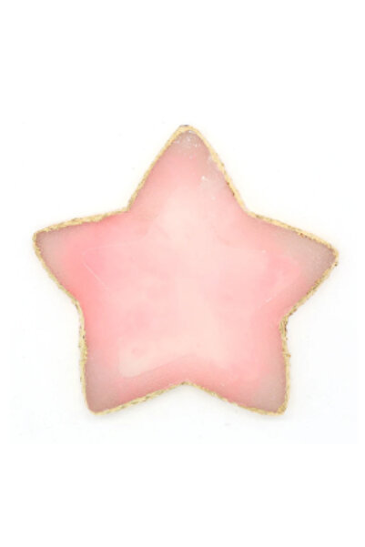 Choice لوحة فنية للأظافر من حجر العقيق الراتنجي الدائري على شكل نجمة حمراء ور...