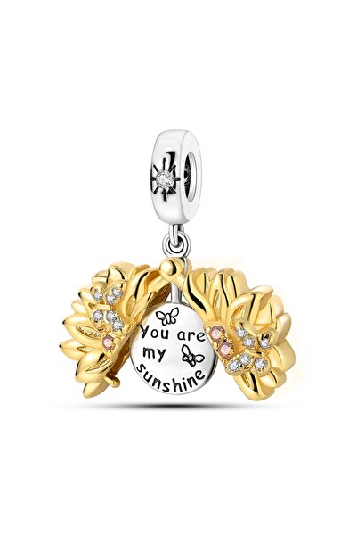 Choice KTC899 سوار أصلي مناسب للبيع الساخن من الفضة 925 مع دلايات عباد الشمس والزنبق للنساء