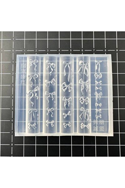 Choice قالب أظافر سيليكون ثلاثي الأبعاد مطبوع عليه عقدة فيونكة بحجم A3؛ قوالب...