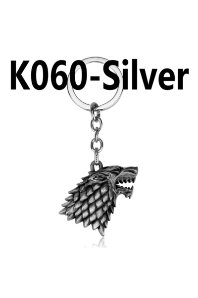 Choice K060-silver Dragon House Keychain Targaryen Dragon Shape Keyring for F...
