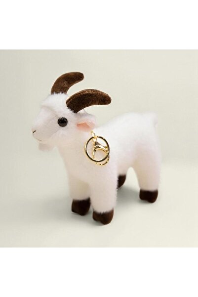 Choice White 1Pc Soft Stuffed Standing Goat Toy Lifelike Goat Pendant Plush T...
