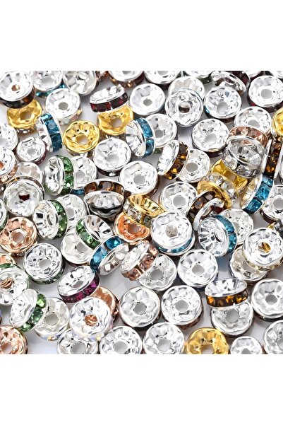Choice 8 مم - 50 قطعة من مزيج الألوان العشوائي 50 قطعة 6/8 مم من خرز روندي فض...
