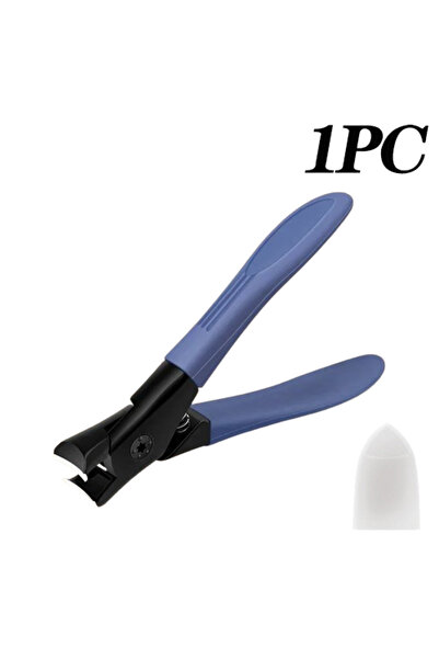 Choice15 مجموعة مقصات أظافر زرقاء اللون مقاومة للرذاذ بفتحة كبيرة من قطعة واح...