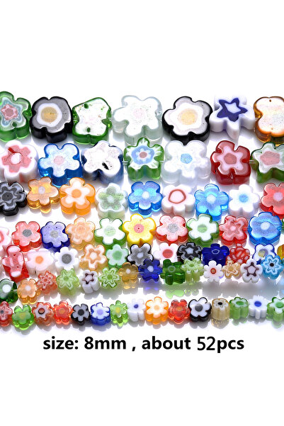 Choice6 8mm about 52pcs iYOE 6 8 10mm Irregular Flat Flower Spacer Beads Mult...