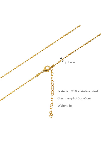 Choice HC0032G1645 HIYEE Stainless Steel Snake Ball Stick O Shape Beads Rope ...