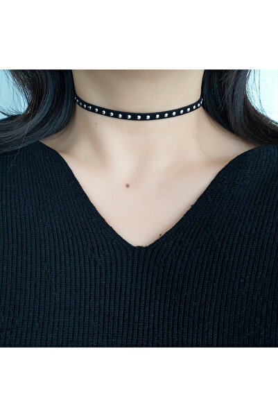 Choice 40 سم لون فولاذي Ha punk Rock Sweet Cool مسامير معدنية سوداء طوق عنق م...