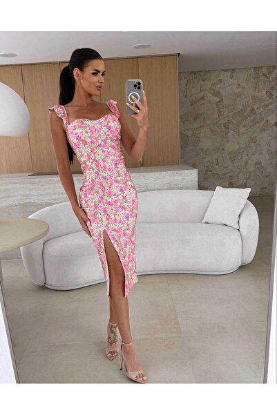 OEMN Women's Polka dress, elastic cotton, various prints, Single Dimension