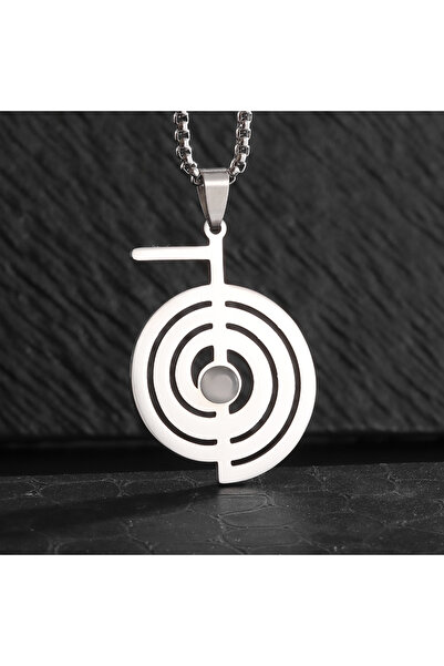 Choice AL21008-الفضة الفولاذ المقاوم للصدأ تشو كو ري أوبال قلادة الريكي حماية...