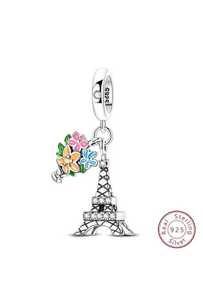 Choice KJC1847-3 قلادة سفر أصلية من الفضة الإسترلينية عيار 925 على شكل نيويور...