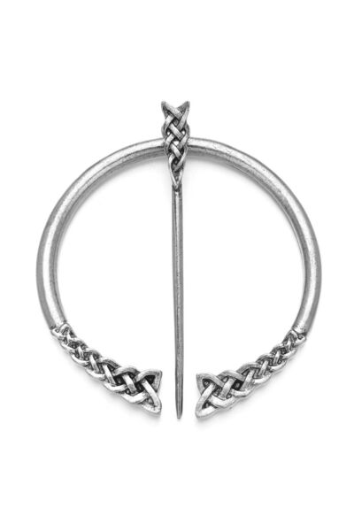 Choice دبوس شال وعباءة فايكنج فضي الطراز 3 دبوس وشاح ومعطف من العصور الوسطى ا...