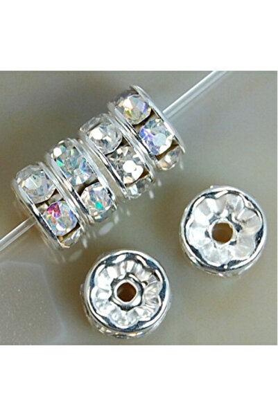 Choice 100 قطعة، 6 مم، ألوان متنوعة، 10 قطع، خرز معدني كريستالي، خرز رونديل م...