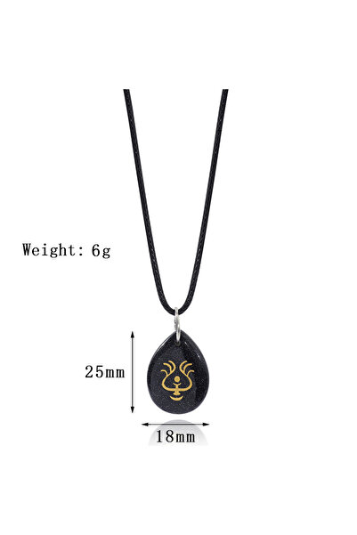 Choice N00894 قلادة أنمي قلعة في السماء، جوهرة طائرة، دعائم تنكرية للنساء وال...