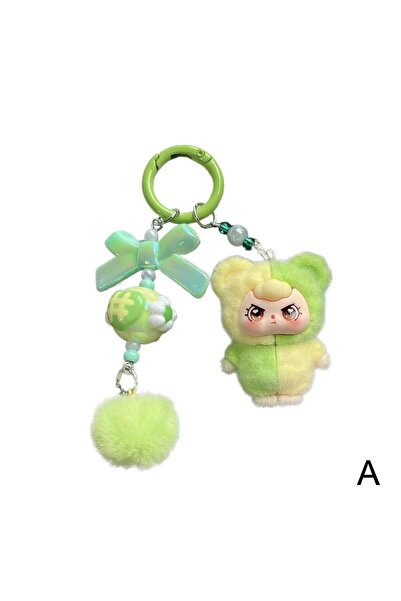 Choice A BABYTHREE Keychain Doll Couple Keyring Kawaii Cartoon Creative Bag P...