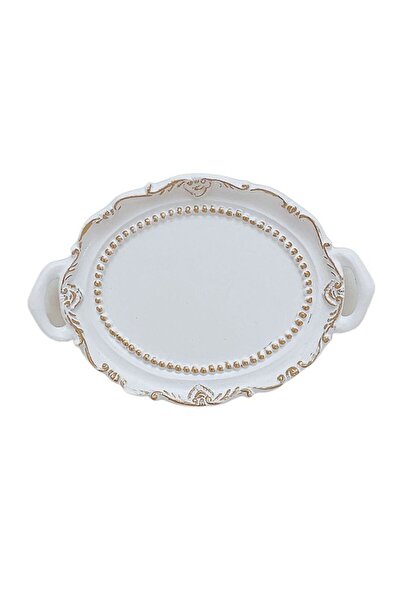 Choice طبق مجوهرات مزخرف بلون واحد، صينية تخزين قلادات وأقراط على الطراز الاس...