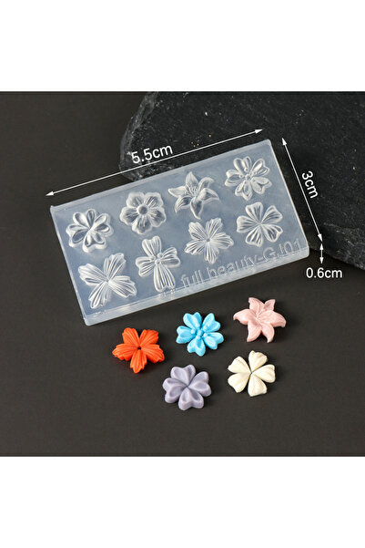 Choice قالب سيليكون لتزيين الأظافر على شكل بتلات زهور ثلاثية الأبعاد بتصميم ر...